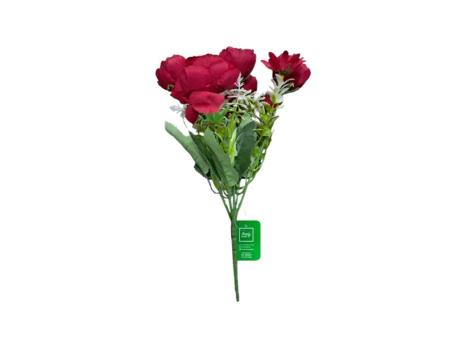 FLOR ARTIFICIAL PEONIAS (30CM) ROJO