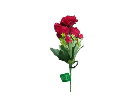 FLOR ARTIFICIAL PEONIA (30CM) ROJO