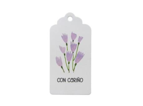 ETIQUETA CON CARINO 10P (5X10CM) BLANCO