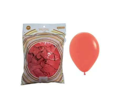 GLOBO LATEX Nro.9 MACARON 50P ROJO M07