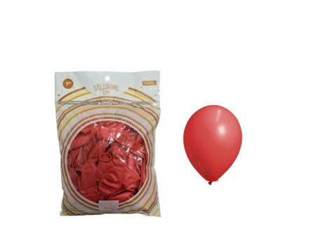 GLOBO LATEX Nro.9 PEARL 50P ROJO P17