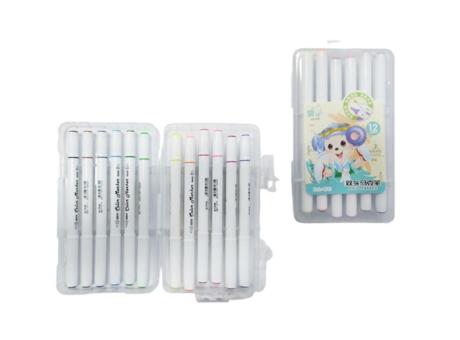 SET MARCADOR 2 PUNTAS 12PCS ZS-239-12