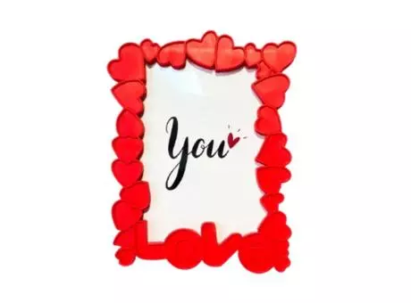 PORTA RETRATO LOVE (18X13CM) ROJO