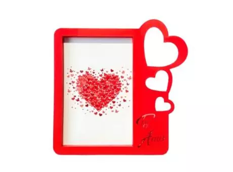 PORTA RETRATO TE AMO (17X16CM) ROJO