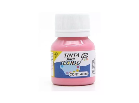 TINTA GATO PRETO P/ TEJIDO 40CM ROSA