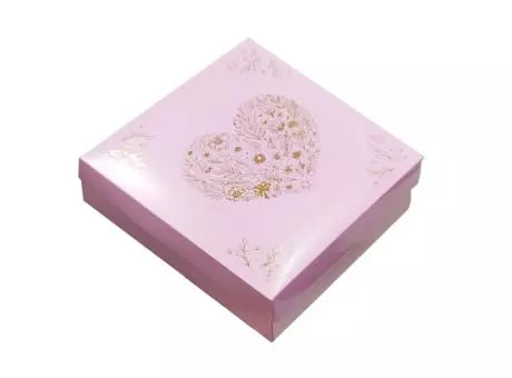 CAJA P/ TORTA ROSA LINEAS/ESTRELLAS PK8816.4.S