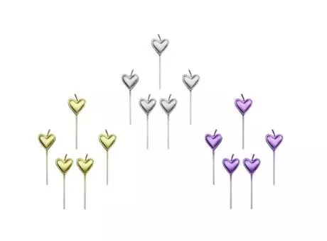 VELA DIS. CORAZON COLOR A1423 X5