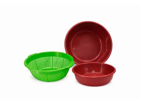 JGO PLAST 3PCS PALANGANA/COLADOR/PALANGANA