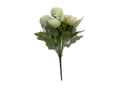 FLOR ARTIFICIAL PEONIA (30CM) BLANCO