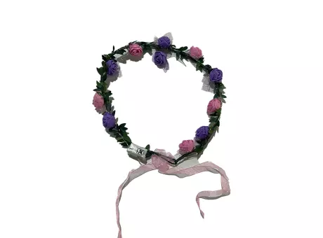 VINCHA ROSA CON ILUMINACION PURPURA/ROSA