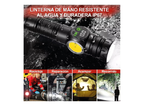 Imagen de LINTERNA LED USB BATERIA RECARGABLE