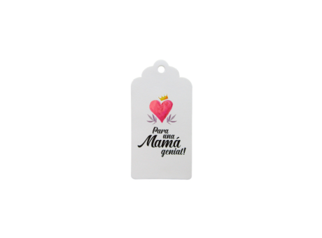 Imagen miniatura de ETIQUETA PARA UNA MAMA GENIAL 10P (5X10CM) BLANCO