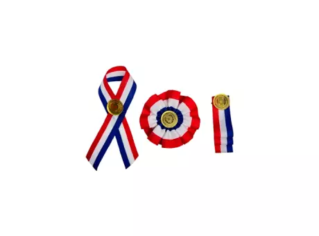 ESCARAPELA CON INSIGNIA DORADA