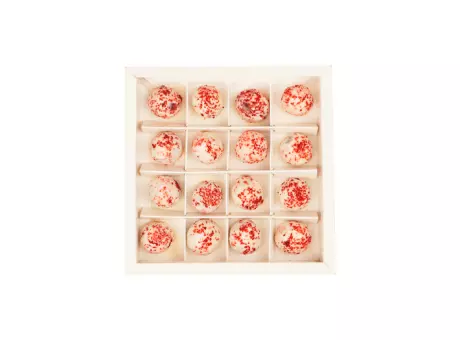 Imagen miniatura de CAJA PARA 16 BOMBONES ROSA + SCODIX GER089.4.S