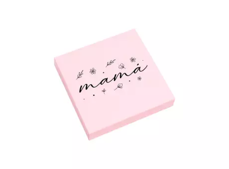 CAJA PARA 16 BOMBONES ROSA + SCODIX GER089.4.S