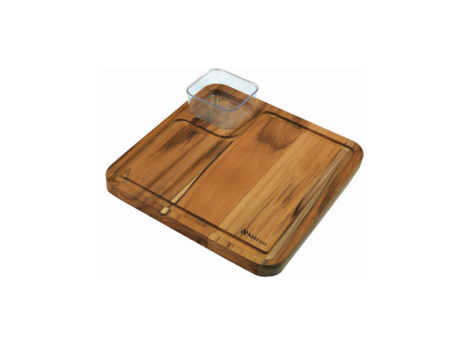 TABLA DE SERVIR DE TECA CON 1 RECIPIENTE 685.004.M00 NITRON