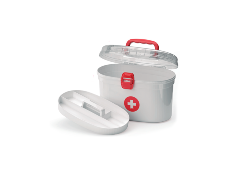 ESTUCHE MÉDICO OVALADO CON BANDEJA - BLANCO 4.4L 202006002 NITRON