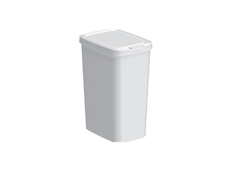 PAPELERA PLANA CON CLICK - BLANCO 12L 398004002 NITRON
