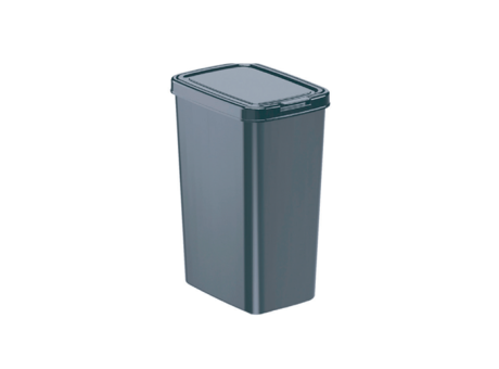 PAPELERA PLANA CON CLICK - PLOMO 12L 398004086 NITRON