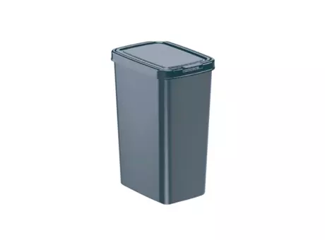 PAPELERA PLANA CON CLICK - PLOMO 12L 398004086 NITRON