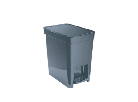 PAPELERA PLANA CON PEDAL - PLOMO 7L 396006086 NITRON