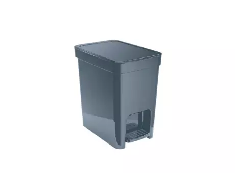 PAPELERA PLANA CON PEDAL - PLOMO 7L 396006086 NITRON