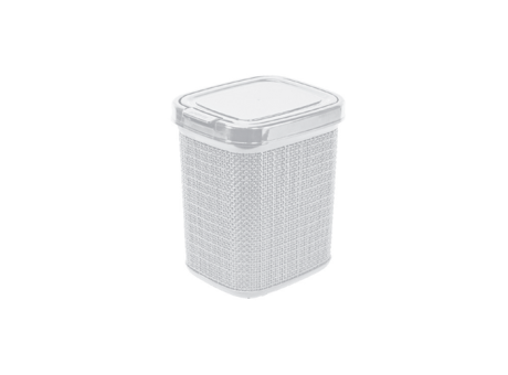 Imagen miniatura de PAPELERA YUTE CON CLICK - BLANCO 4,5L 450012002 NITRON