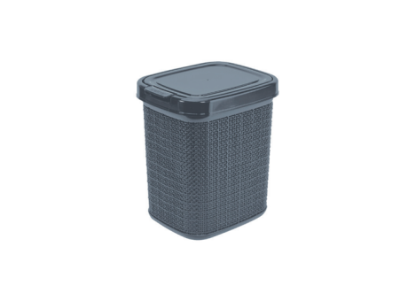PAPELERA YUTE CON CLICK - PLOMO 4,5L 450012086 NITRON