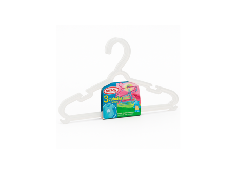 PERCHA CON 3 PIEZAS - TRANSPARENTE 184016001 NITRON