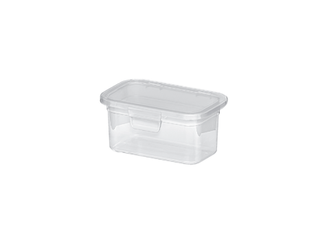 Imagen miniatura de RECIPIENTE CON TAPA FIJA - TRANSPARENTE 330ML 554012001 NITRON