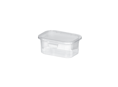 RECIPIENTE CON TAPA FIJA - TRANSPARENTE 600ML 555012001 NITRON