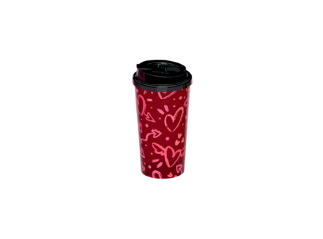 TAZA CON TAPA - CORAZONES 600ML 549012663 NITRON