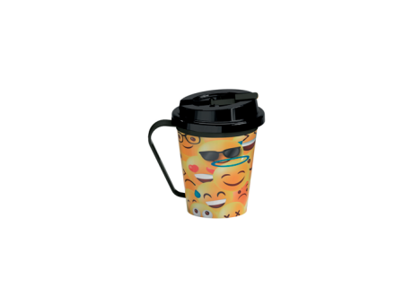 TAZA CON TAPA - EMOJIS 350ML 550012659 NITRON