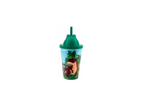 Imagen miniatura de VASO BABY ANIMALES PP 350ML DINOSAURIO-VERDE R: 01195737 NEOPLAS