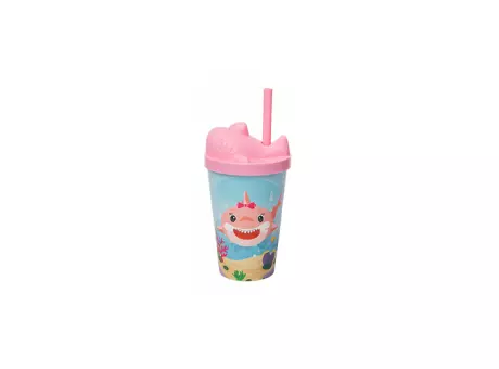 Imagen de VASO BABY ANIMALES PP 350ML MARINO-ROSA BEBE R: 01195734 NEOPLAS