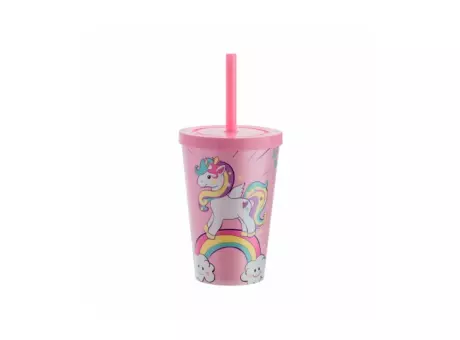 VASO BABY PP 350ML UNICORNIO-ROSA BEBE R: 01195744 NEOPLAS