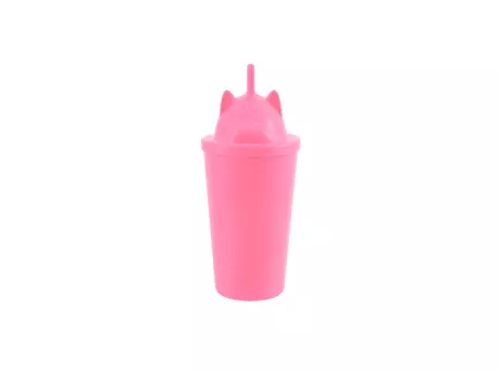 VASO HAPPY ANIMALES PS 350ML-UNICORNIO - ROSA BEBE R: 01103823 NEOPLAS