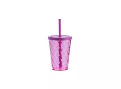 VASO JOY CUP PS 400ML-ROSA BEBE TRANSP. R: 01194033 NEOPLAS