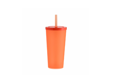 VASO LIFE CUP PP 600ML-NARANJA FLUORESCENTE R: 01195038 NEOPLAS