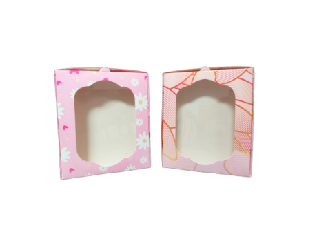 Imagen miniatura de CAJA MAMA CON VISOR EN ROSA 14X17X3,5