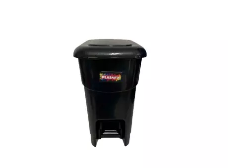 Imagen miniatura de BASURERO CON PEDAL NEGRO 40 L R. 7543 PLASNEW