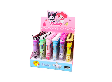 Imagen miniatura de BOLIGRAFO 10 COLORES KUROMI (36 PZS SET) YL-70784