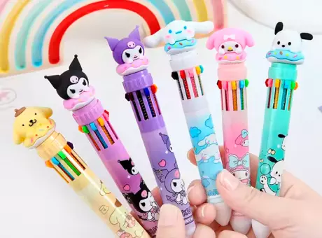 Imagen miniatura de BOLIGRAFO 10 COLORES KUROMI (36 PZS SET) YL-70784