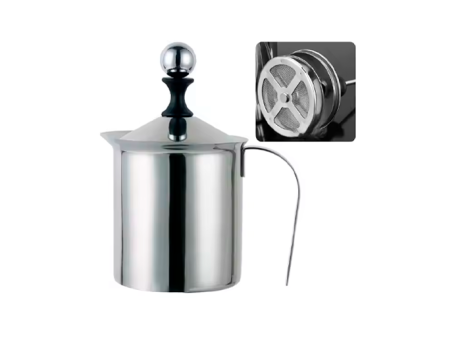 ESPUMADOR DE LECHE MANUAL INOX 800 ML NPQ-800ML