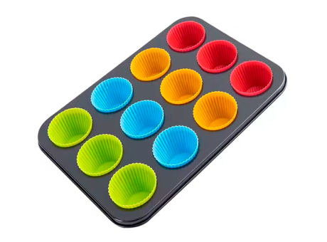 Imagen de MOLDE CUP CAKE METAL 12 AGUJEROS F-3185-12