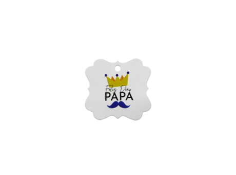 ETIQUETA FELIZ DIA PAPA 10P (6.5X6CM) BLANCO