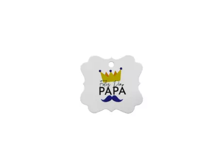 ETIQUETA FELIZ DIA PAPA 10P (6.5X6CM) BLANCO
