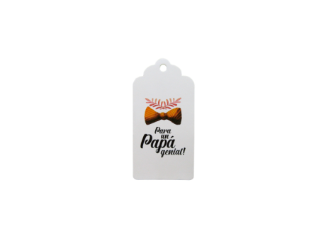Imagen miniatura de ETIQUETA PARA UN PAPA GENIAL 10P (5X10CM) BLANCO