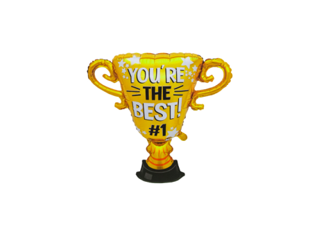 GLOBO COPA YOURE THE BEST (69X76CM) DORADO
