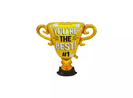 GLOBO COPA YOURE THE BEST (69X76CM) DORADO